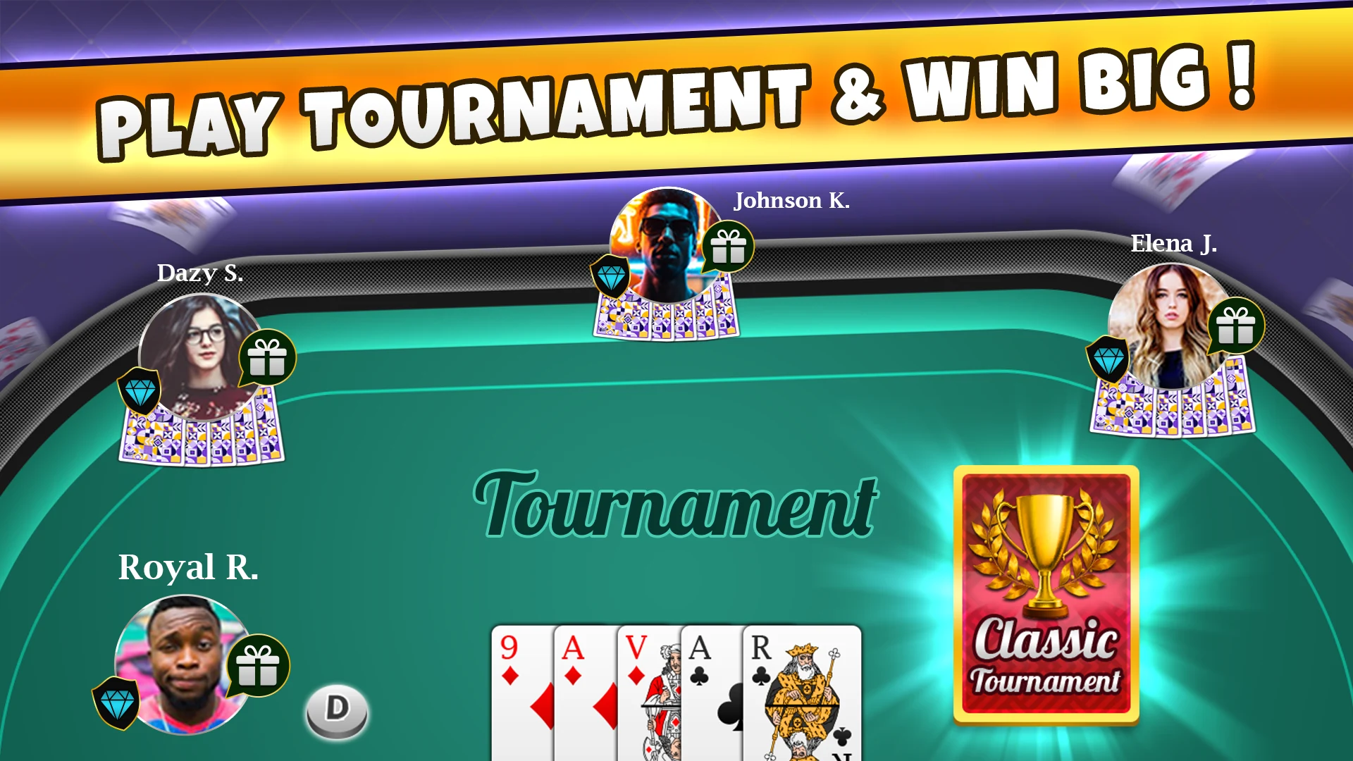 Belote Coinche Online game screenshot