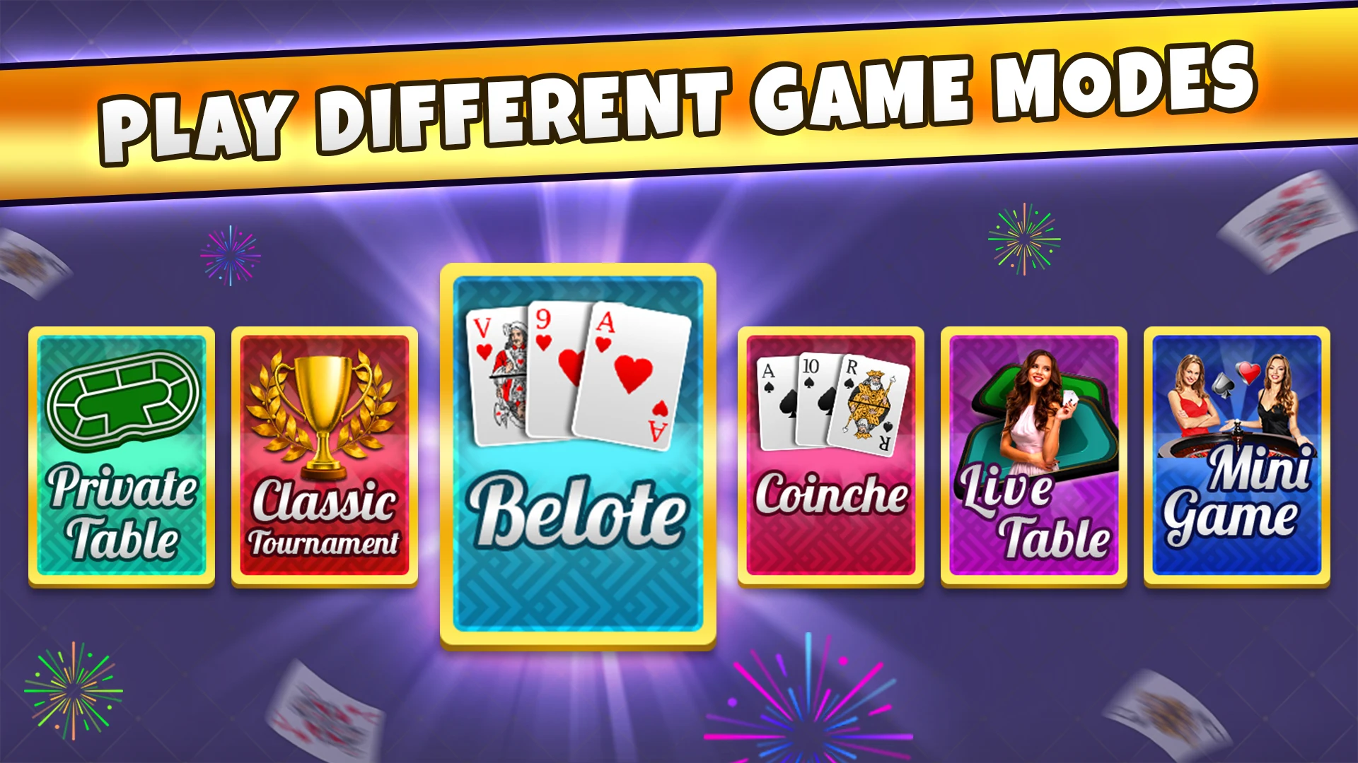 Belote Coinche Online game screenshot